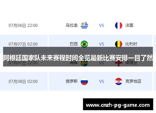 阿根廷国家队未来赛程时间全览最新比赛安排一目了然